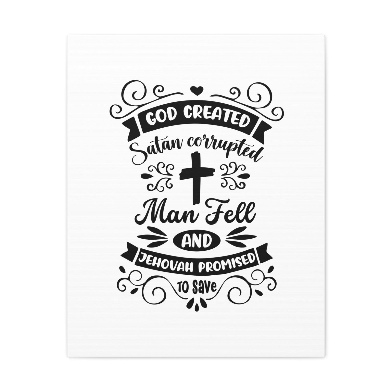 Scripture Walls Promised To Save Isaiah 45:18 Christian Wall Art Bible Verse Print Ready to Hang Unframed-Express Your Love Gifts