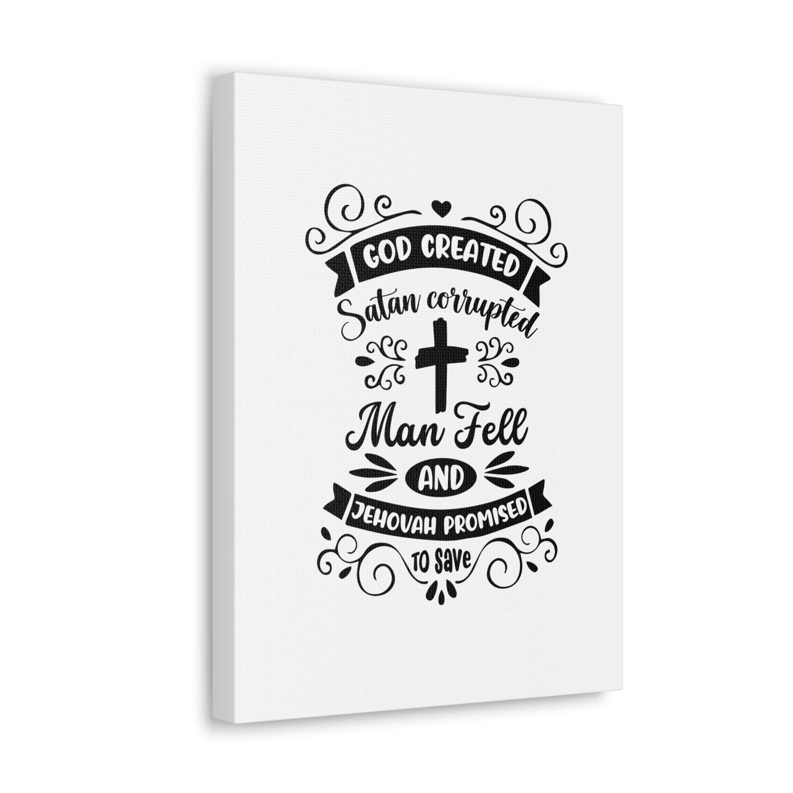 Scripture Walls Promised To Save Isaiah 45:18 Christian Wall Art Bible Verse Print Ready to Hang Unframed-Express Your Love Gifts