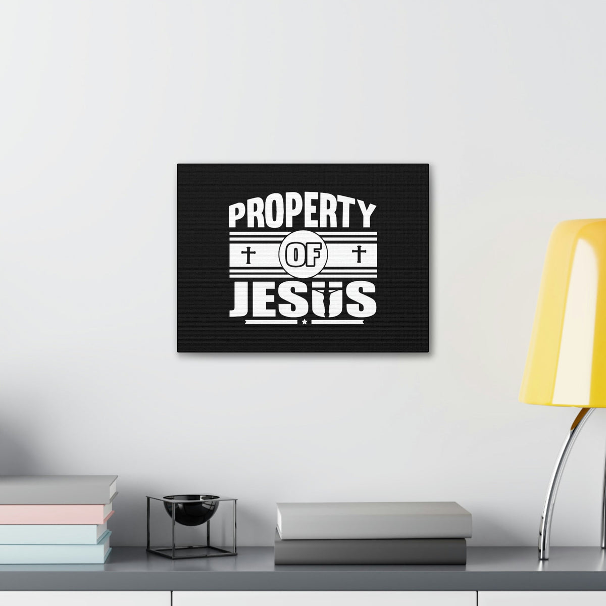 Scripture Walls Property Of Jesus 1 Corinthians 6:19 Cross Christian Wall Art Bible Verse Print Ready to Hang Unframed-Express Your Love Gifts