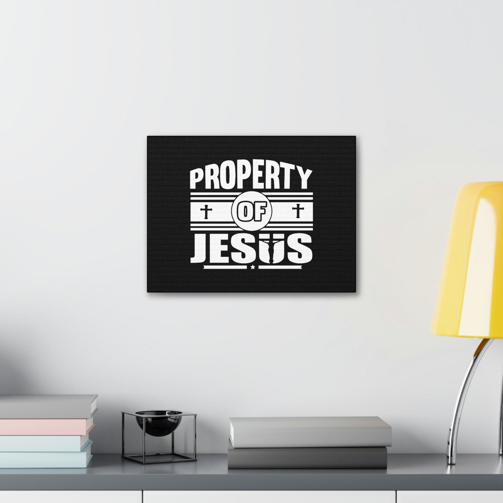 Scripture Walls Property Of Jesus 1 Corinthians 6:19 Cross Christian Wall Art Bible Verse Print Ready to Hang Unframed-Express Your Love Gifts