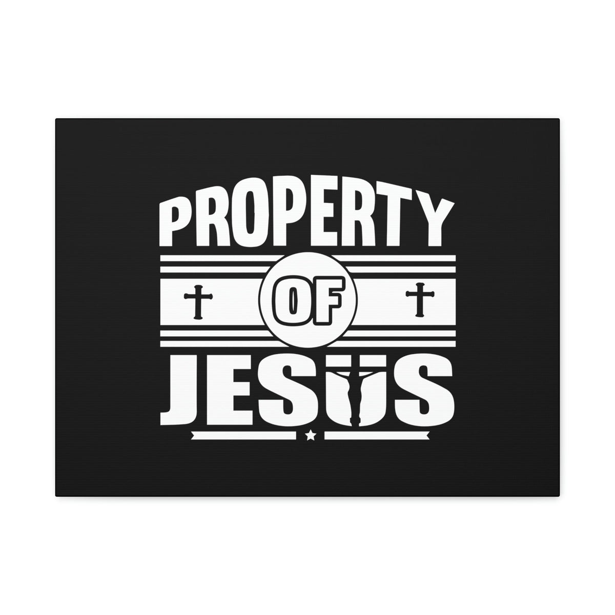 Scripture Walls Property Of Jesus 1 Corinthians 6:19 Cross Christian Wall Art Bible Verse Print Ready to Hang Unframed-Express Your Love Gifts