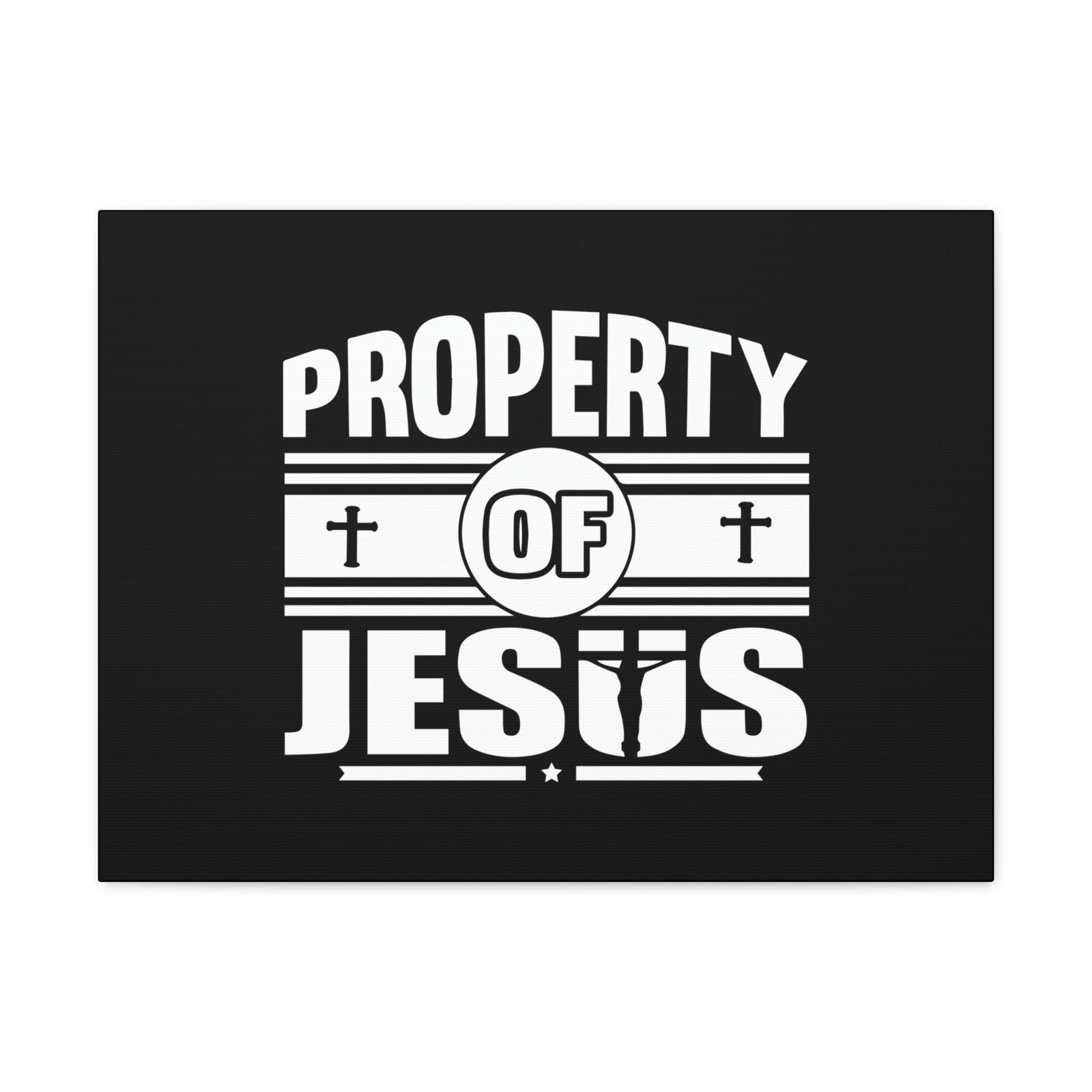 Scripture Walls Property Of Jesus 1 Corinthians 6:19 Cross Christian Wall Art Bible Verse Print Ready to Hang Unframed-Express Your Love Gifts