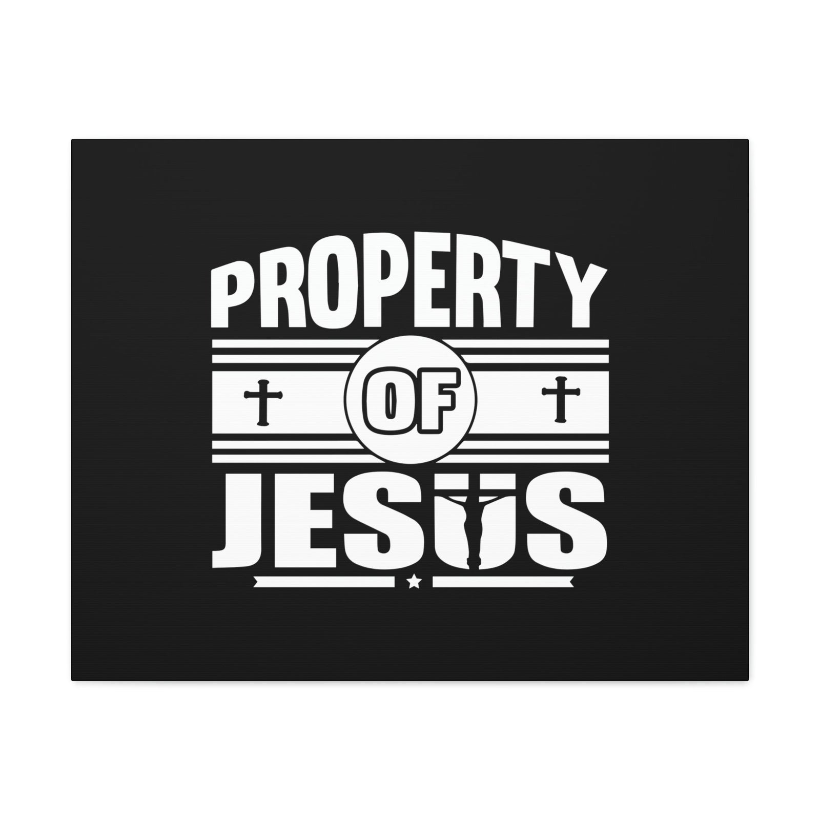 Scripture Walls Property Of Jesus 1 Corinthians 6:19 Cross Christian Wall Art Bible Verse Print Ready to Hang Unframed-Express Your Love Gifts