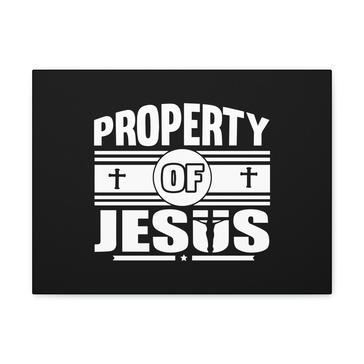Scripture Walls Property Of Jesus 1 Corinthians 6:19 Cross Christian Wall Art Bible Verse Print Ready to Hang Unframed-Express Your Love Gifts