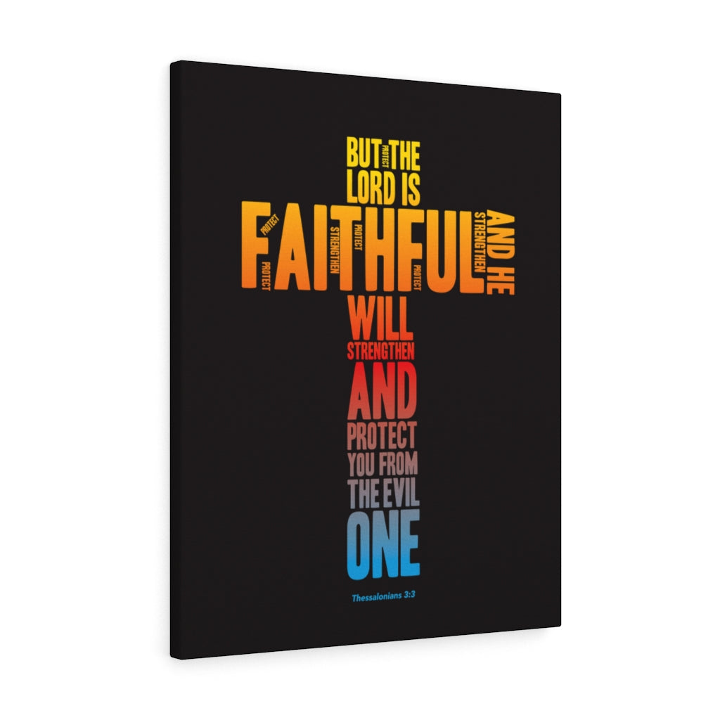 Scripture Walls Protect You From Evil Thessalonian 3:3 Bible Verse Canvas Christian Wall Art Ready to Hang Unframed-Express Your Love Gifts