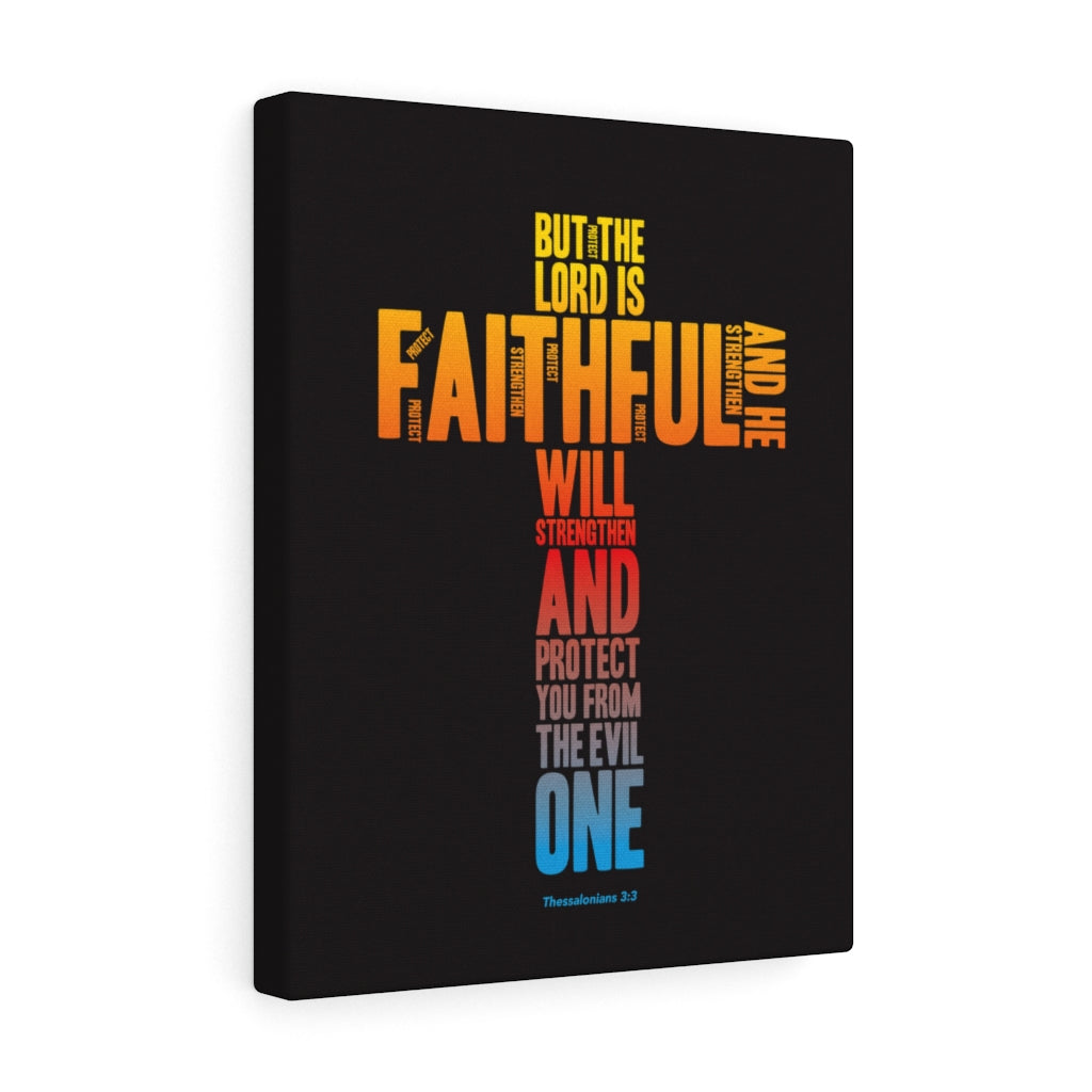 Scripture Walls Protect You From Evil Thessalonian 3:3 Bible Verse Canvas Christian Wall Art Ready to Hang Unframed-Express Your Love Gifts