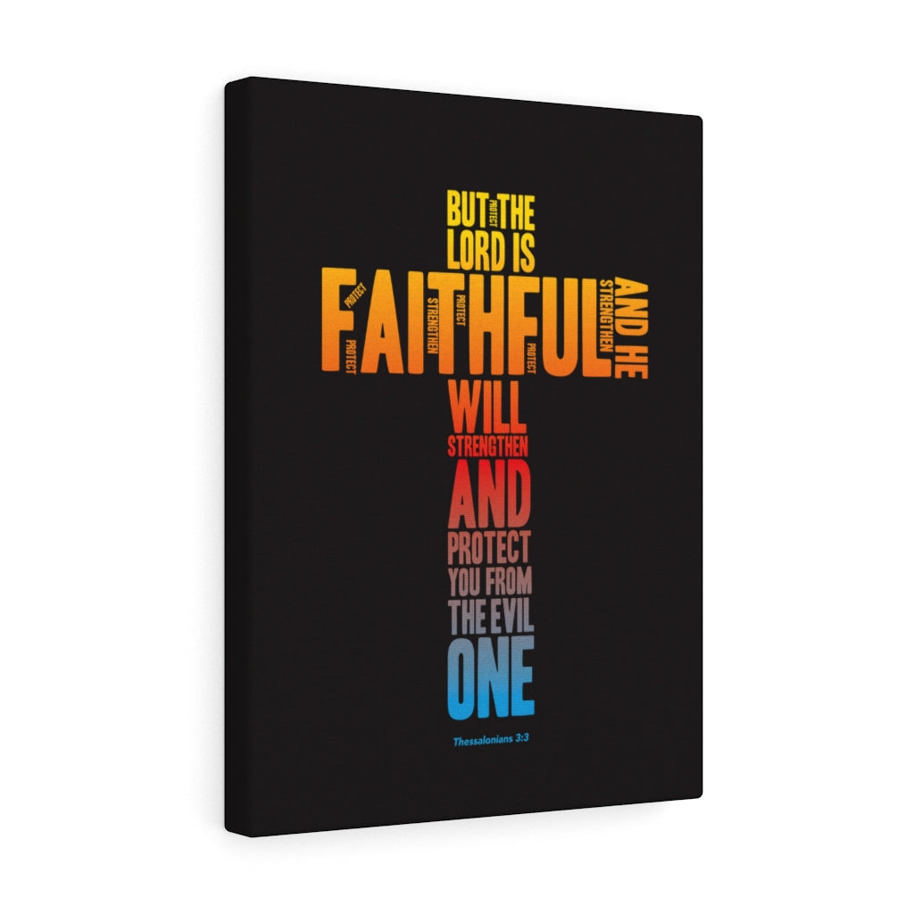 Scripture Walls Protect You From Evil Thessalonian 3:3 Bible Verse Canvas Christian Wall Art Ready to Hang Unframed-Express Your Love Gifts