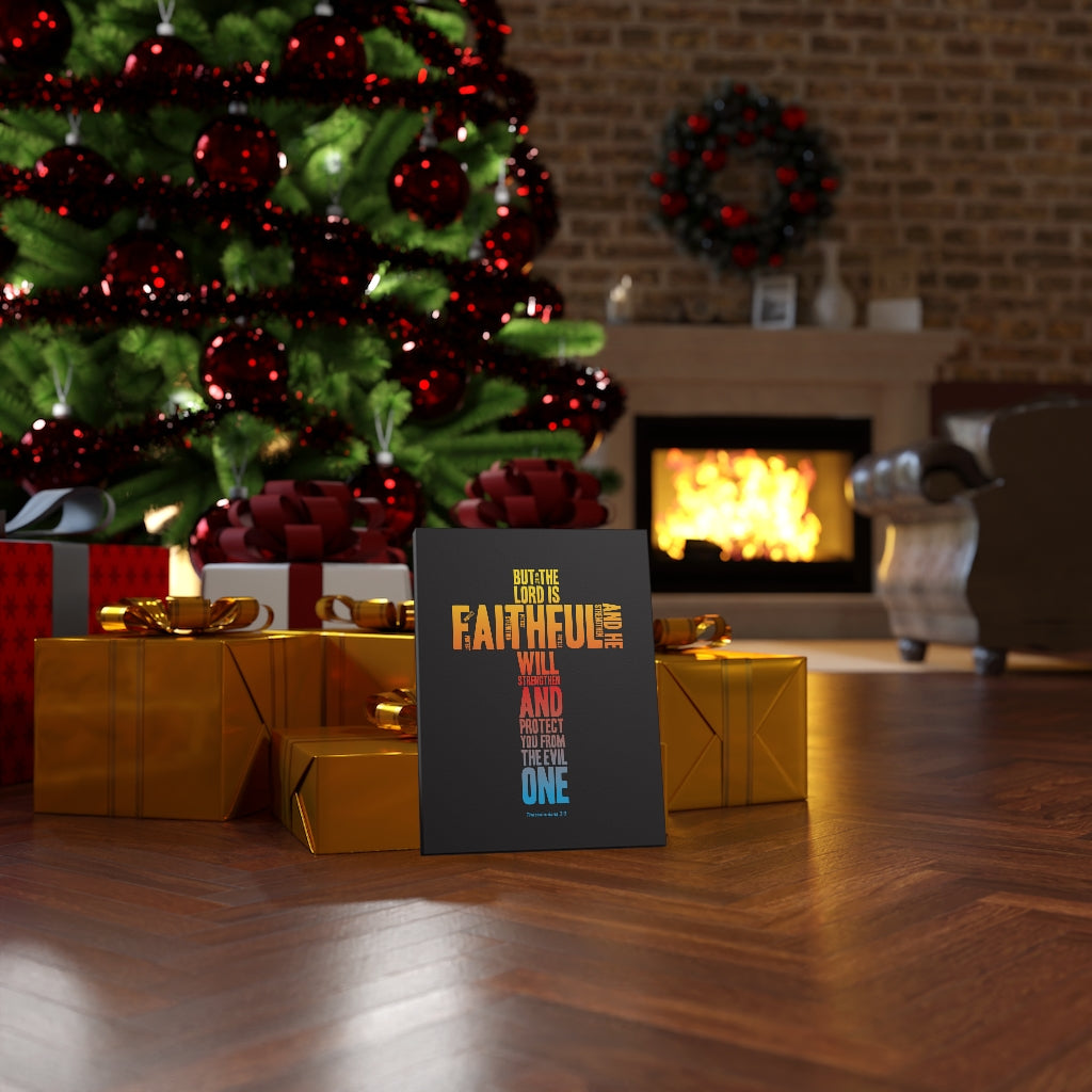 Scripture Walls Protect You From Evil Thessalonian 3:3 Bible Verse Canvas Christian Wall Art Ready to Hang Unframed-Express Your Love Gifts