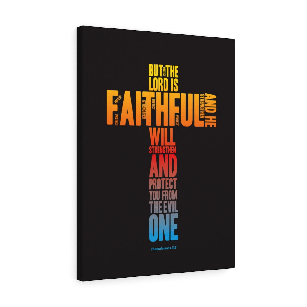 Scripture Walls Protect You From Evil Thessalonian 3:3 Bible Verse Canvas Christian Wall Art Ready to Hang Unframed-Express Your Love Gifts