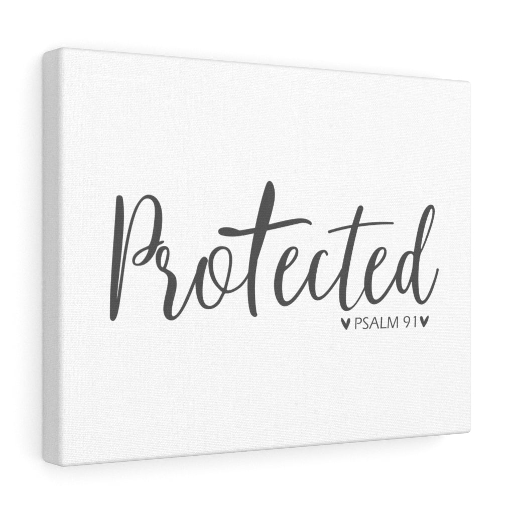 Scripture Walls Protected Psalm 91 Bible Verse Canvas Christian Wall Art Ready to Hang Unframed-Express Your Love Gifts