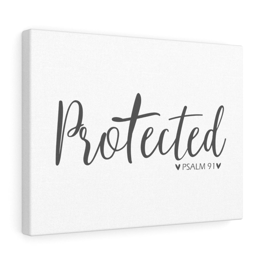 Scripture Walls Protected Psalm 91 Bible Verse Canvas Christian Wall Art Ready to Hang Unframed-Express Your Love Gifts
