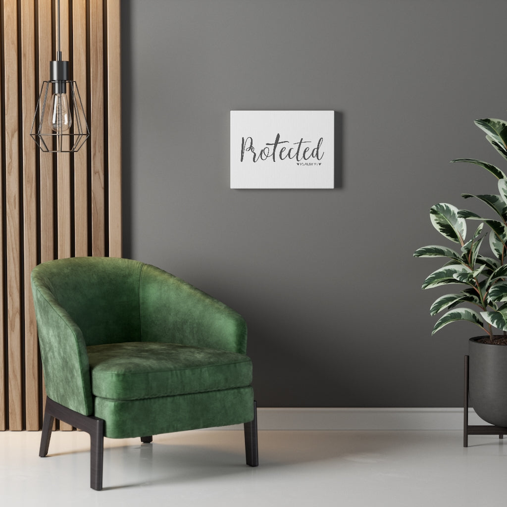 Scripture Walls Protected Psalm 91 Bible Verse Canvas Christian Wall Art Ready to Hang Unframed-Express Your Love Gifts