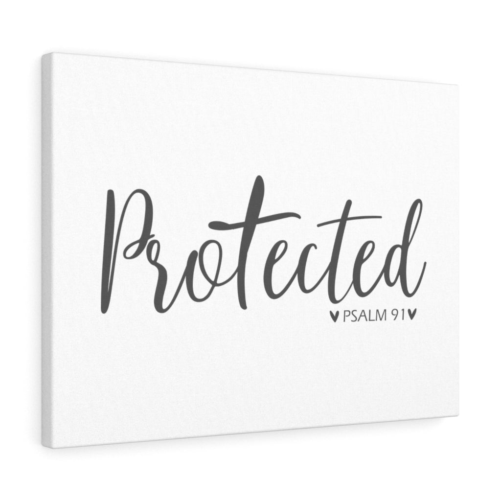 Scripture Walls Protected Psalm 91 Bible Verse Canvas Christian Wall Art Ready to Hang Unframed-Express Your Love Gifts