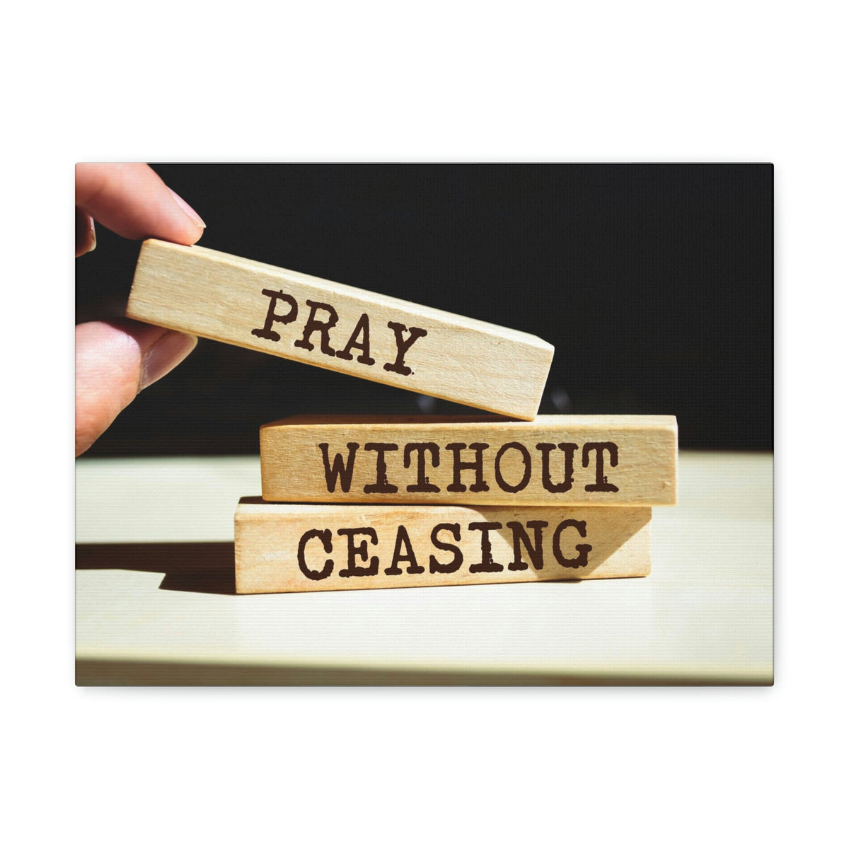 Scripture Walls Proud Without Ceasing Bible Verse Canvas Christian Wall Art Ready to Hang Unframed-Express Your Love Gifts