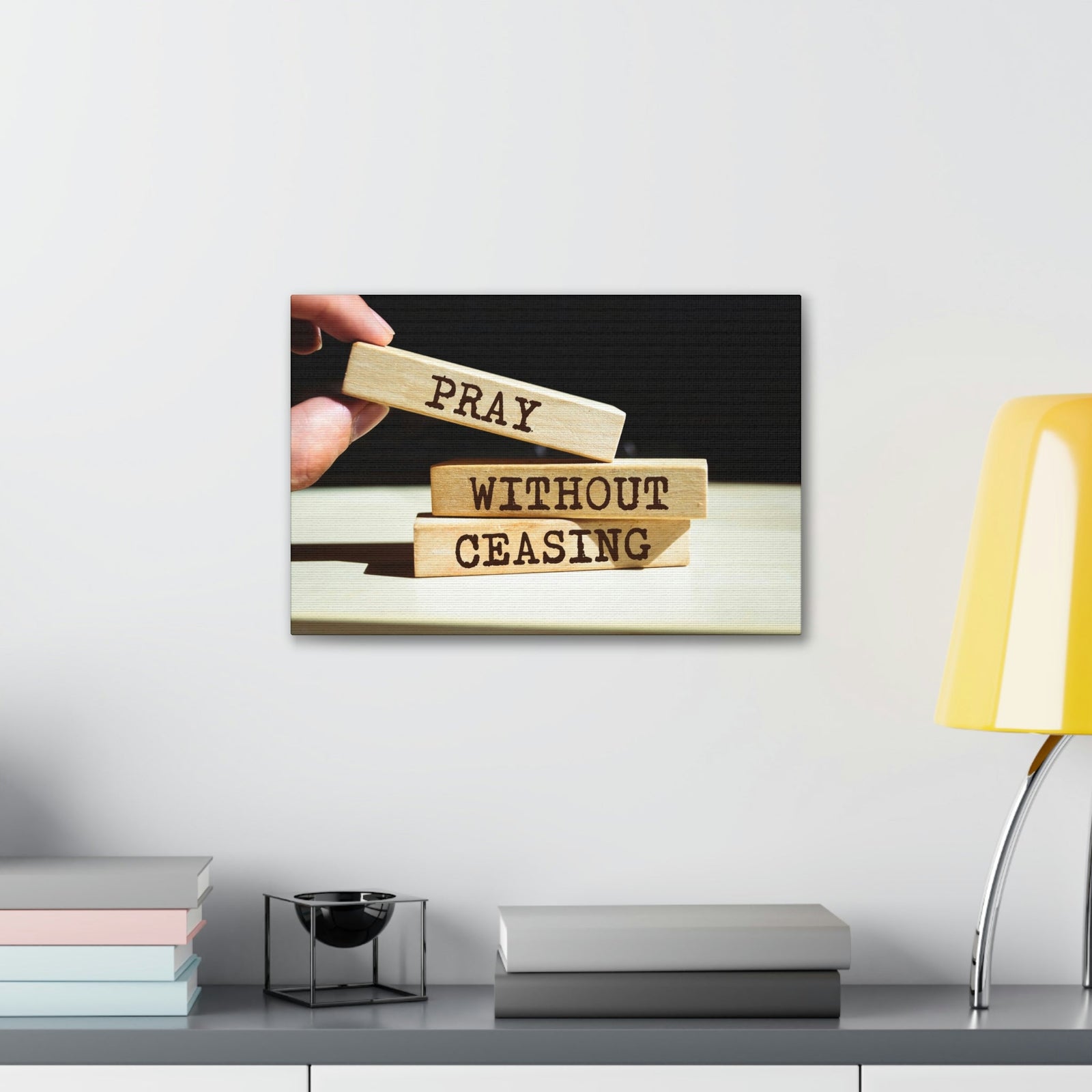 Scripture Walls Proud Without Ceasing Bible Verse Canvas Christian Wall Art Ready to Hang Unframed-Express Your Love Gifts