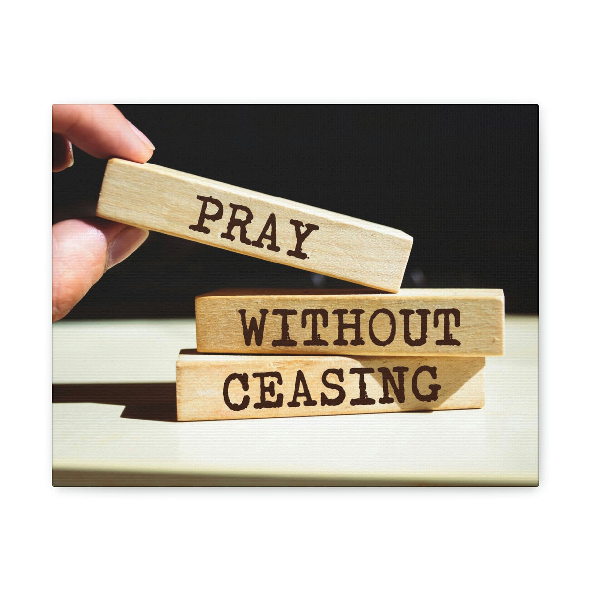 Scripture Walls Proud Without Ceasing Bible Verse Canvas Christian Wall Art Ready to Hang Unframed-Express Your Love Gifts