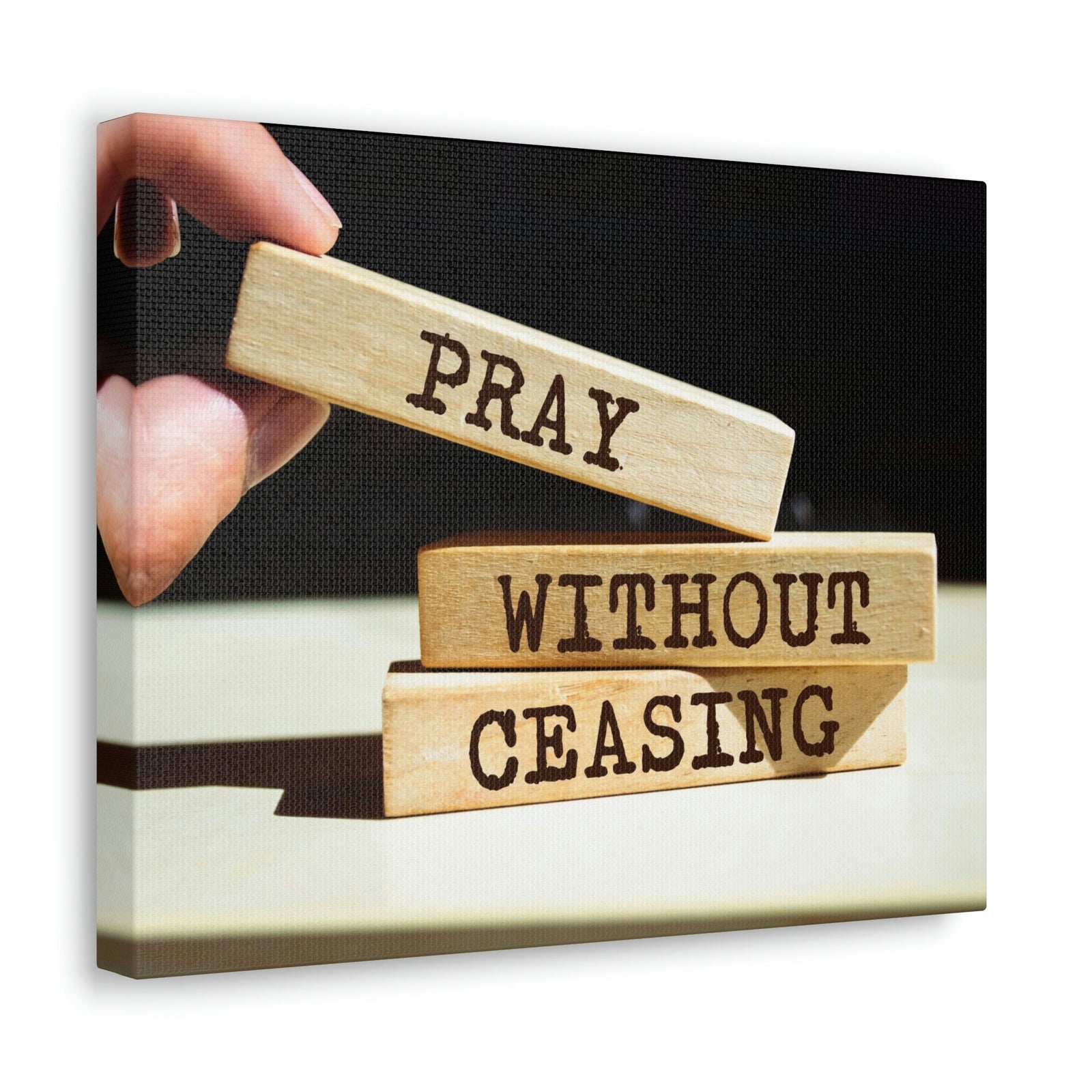 Scripture Walls Proud Without Ceasing Bible Verse Canvas Christian Wall Art Ready to Hang Unframed-Express Your Love Gifts