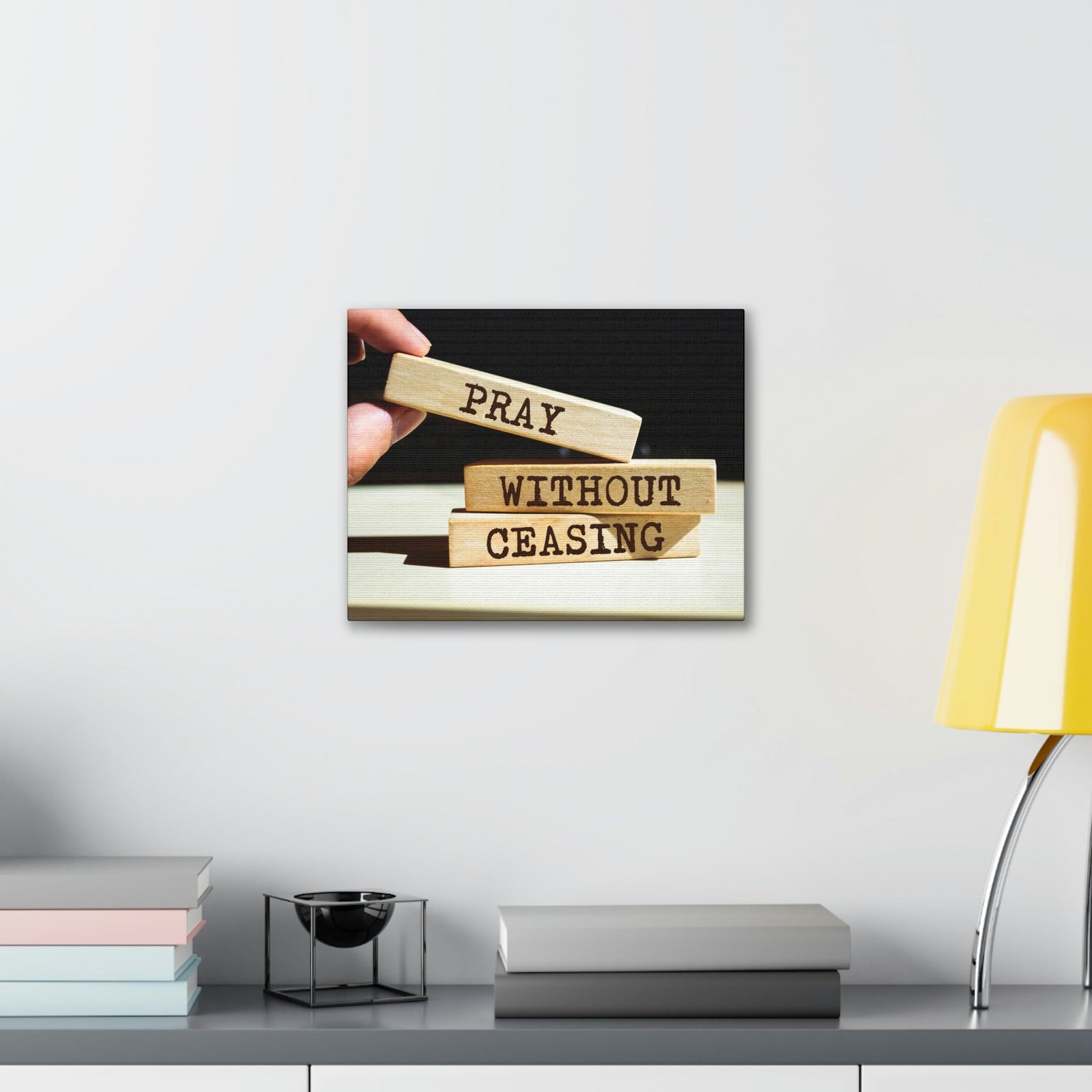 Scripture Walls Proud Without Ceasing Bible Verse Canvas Christian Wall Art Ready to Hang Unframed-Express Your Love Gifts