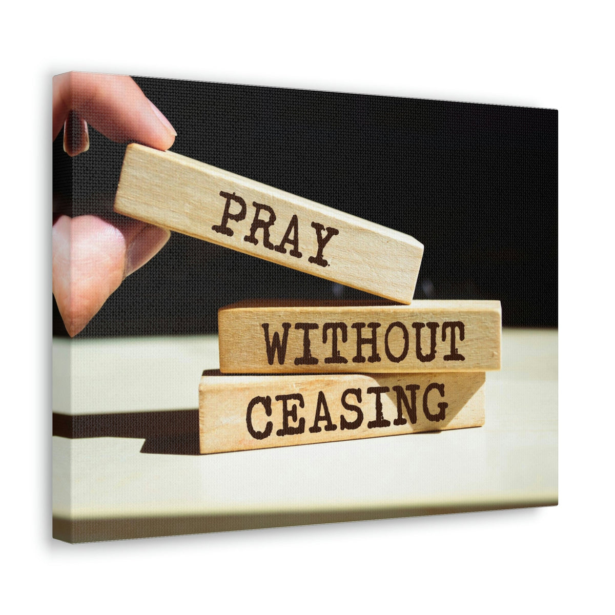 Scripture Walls Proud Without Ceasing Bible Verse Canvas Christian Wall Art Ready to Hang Unframed-Express Your Love Gifts