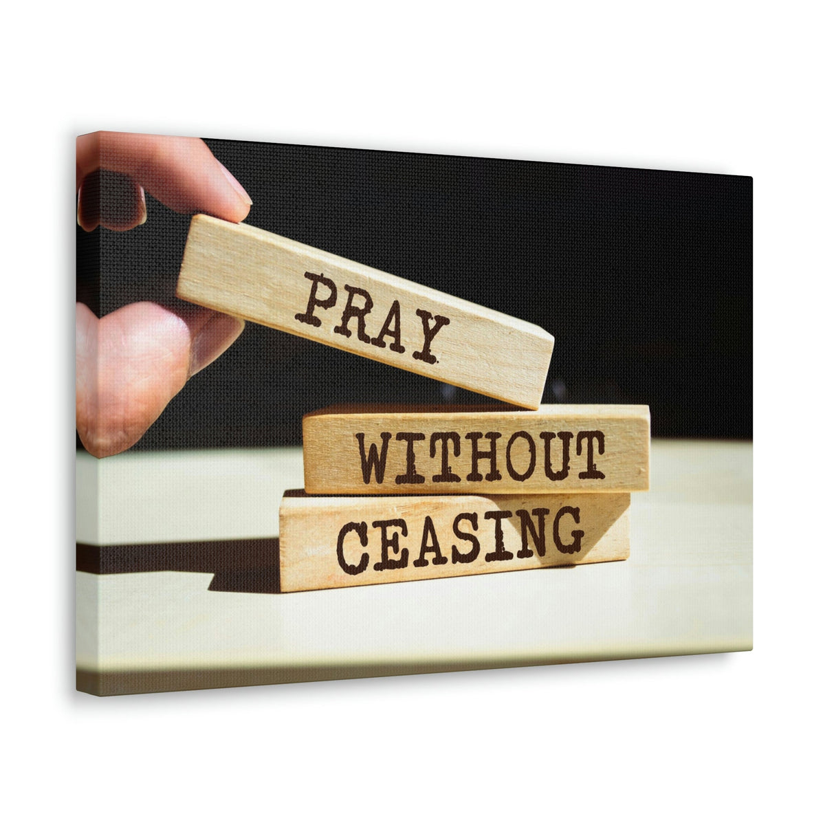 Scripture Walls Proud Without Ceasing Bible Verse Canvas Christian Wall Art Ready to Hang Unframed-Express Your Love Gifts