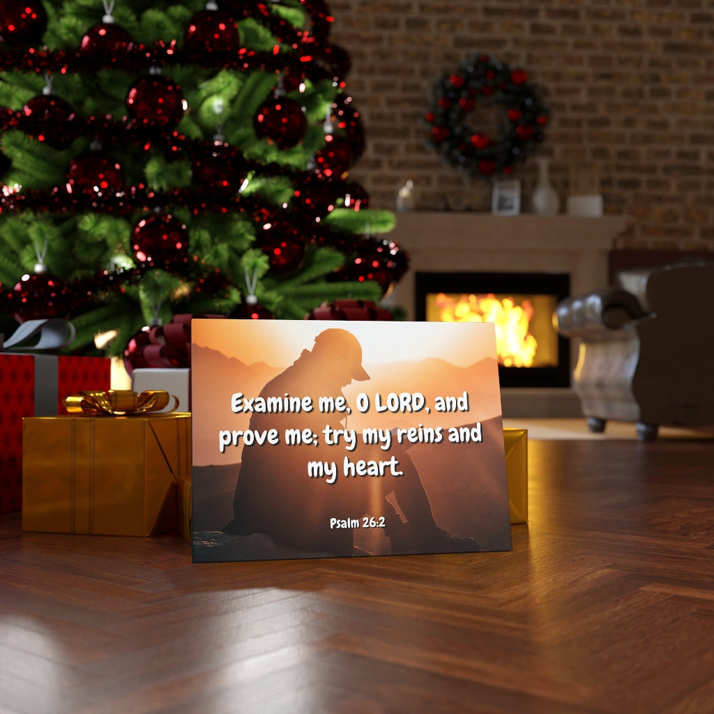 Scripture Walls Prove Me Psalms 26:2 Bible Verse Canvas Christian Wall Art Ready to Hang Unframed-Express Your Love Gifts