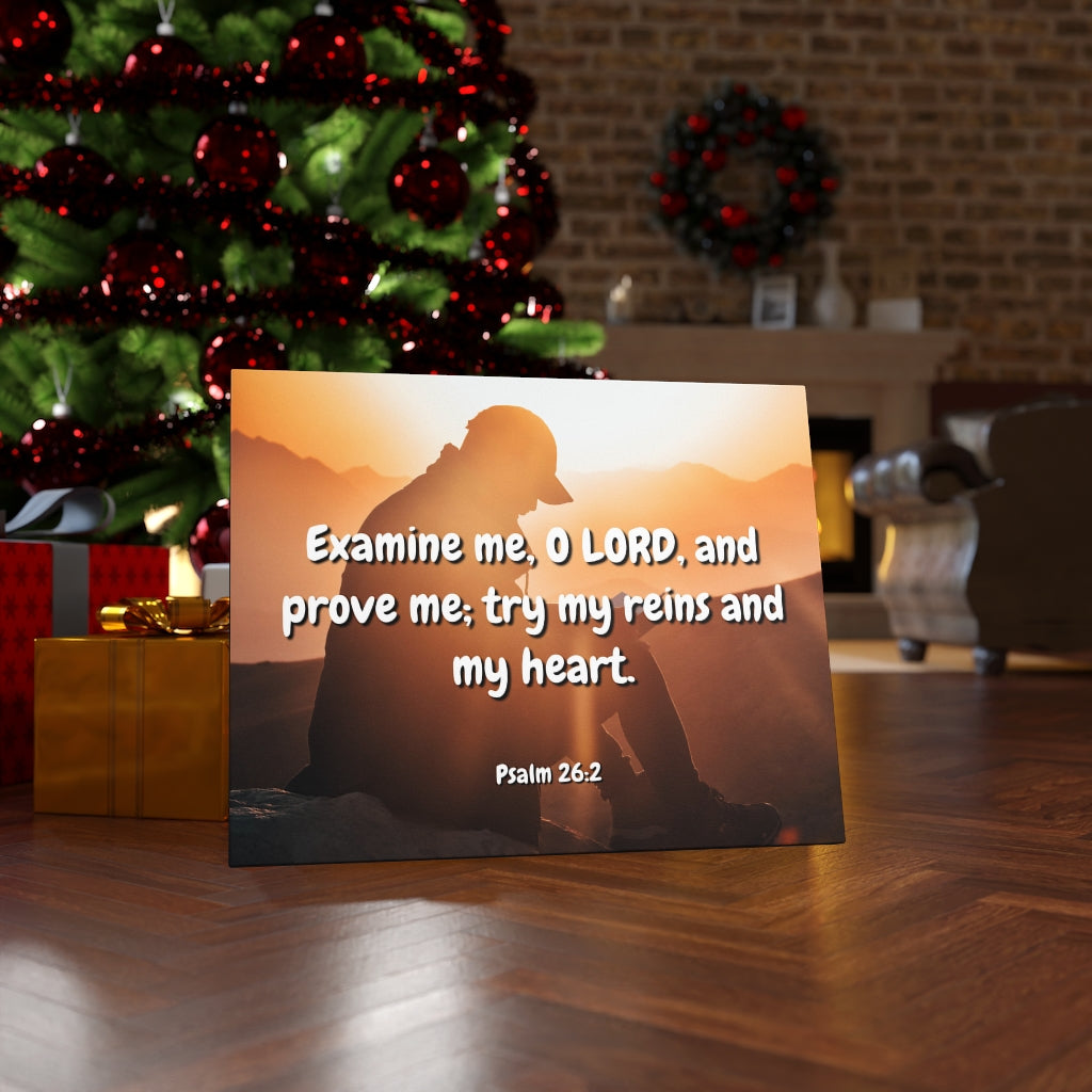 Scripture Walls Prove Me Psalms 26:2 Bible Verse Canvas Christian Wall Art Ready to Hang Unframed-Express Your Love Gifts