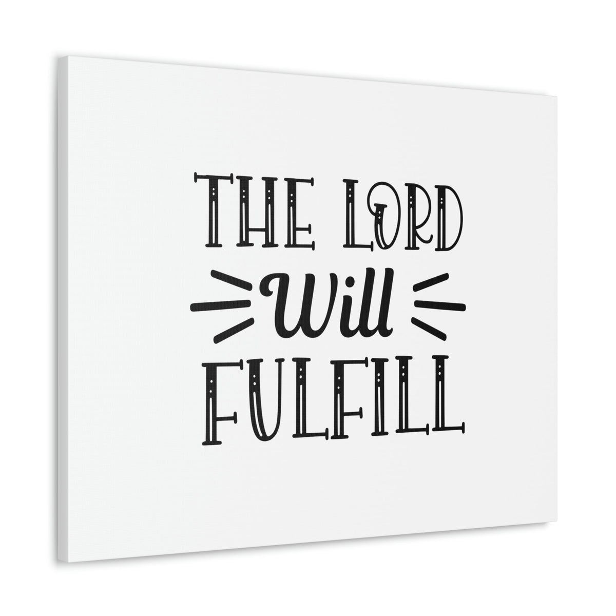 Scripture Walls Psalm 138:8 Lord Fulfills Plain Christian Wall Art Bible Verse Print Ready to Hang Unframed-Express Your Love Gifts
