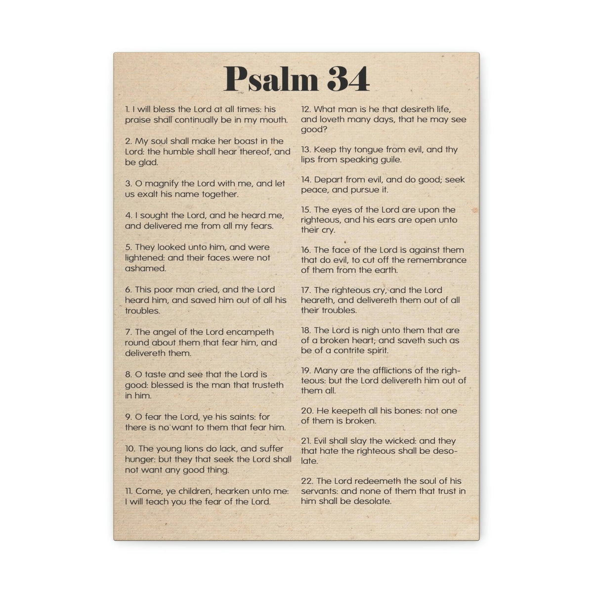 Scripture Walls Psalm 34 Brokenness to Wholeness Christian Wall Art Print Ready to Hang Unframed-Express Your Love Gifts