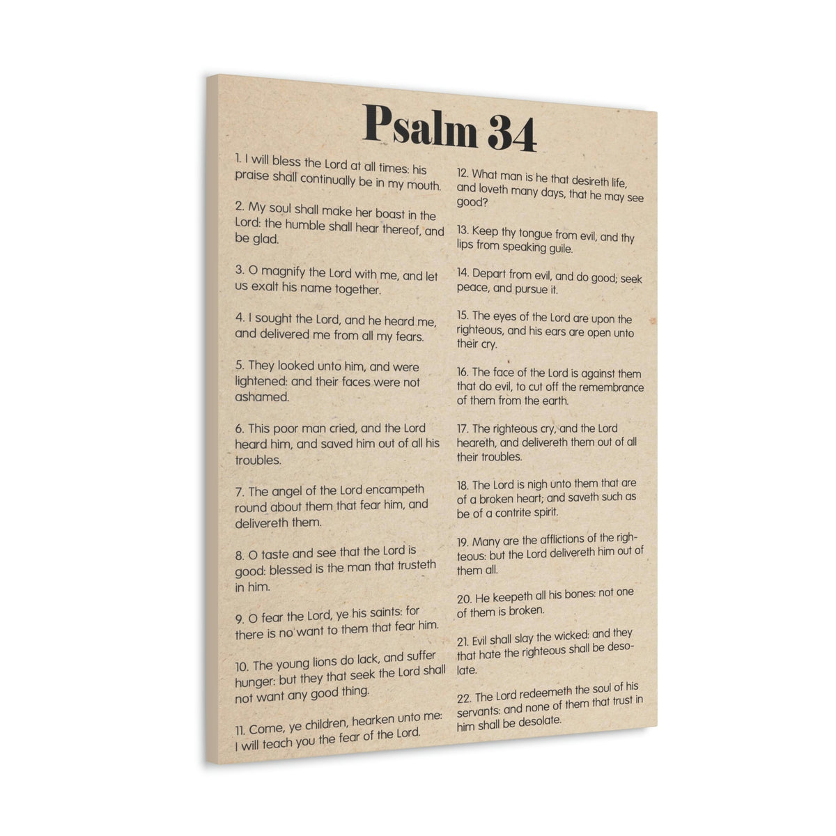 Scripture Walls Psalm 34 Brokenness to Wholeness Christian Wall Art Print Ready to Hang Unframed-Express Your Love Gifts
