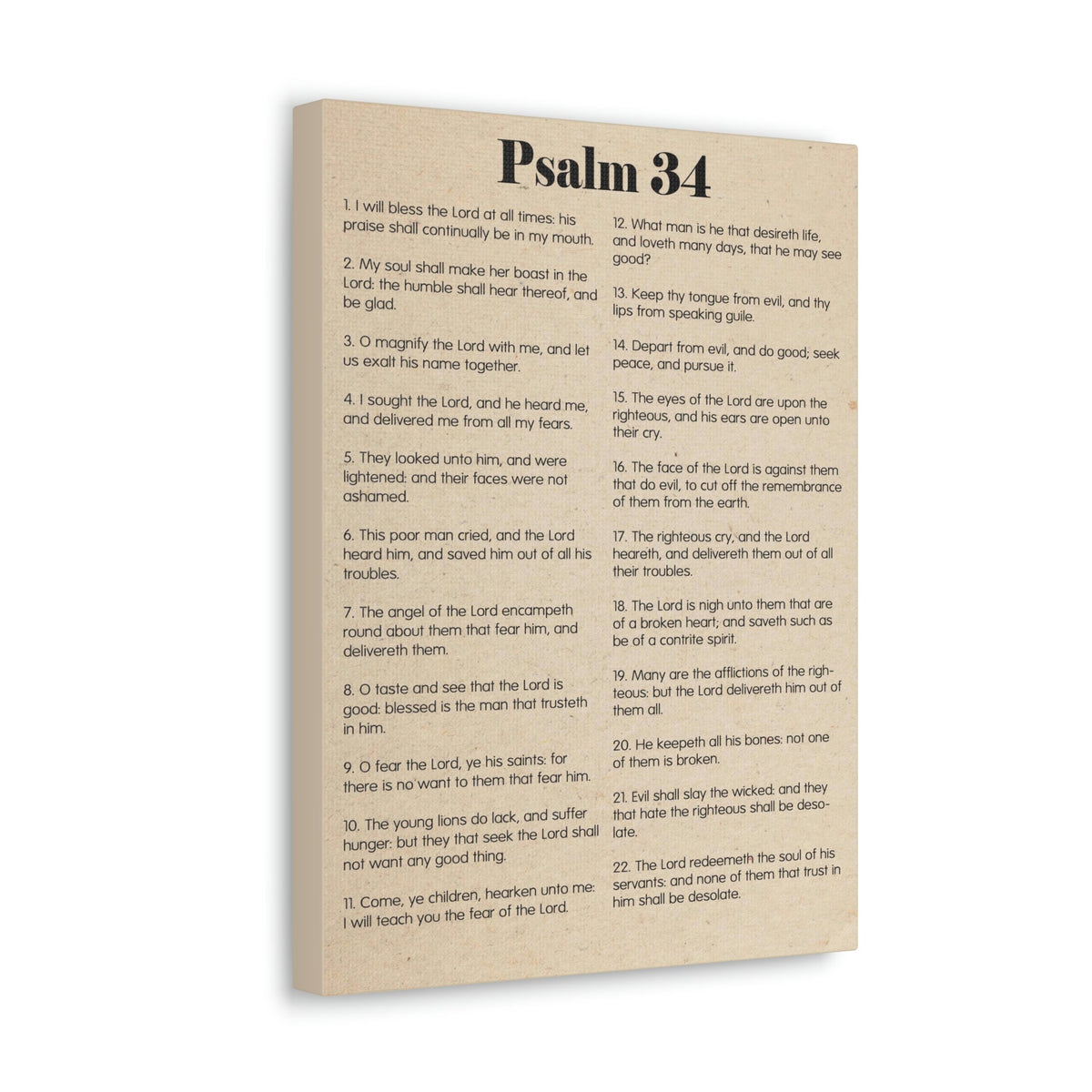 Scripture Walls Psalm 34 Brokenness to Wholeness Christian Wall Art Print Ready to Hang Unframed-Express Your Love Gifts