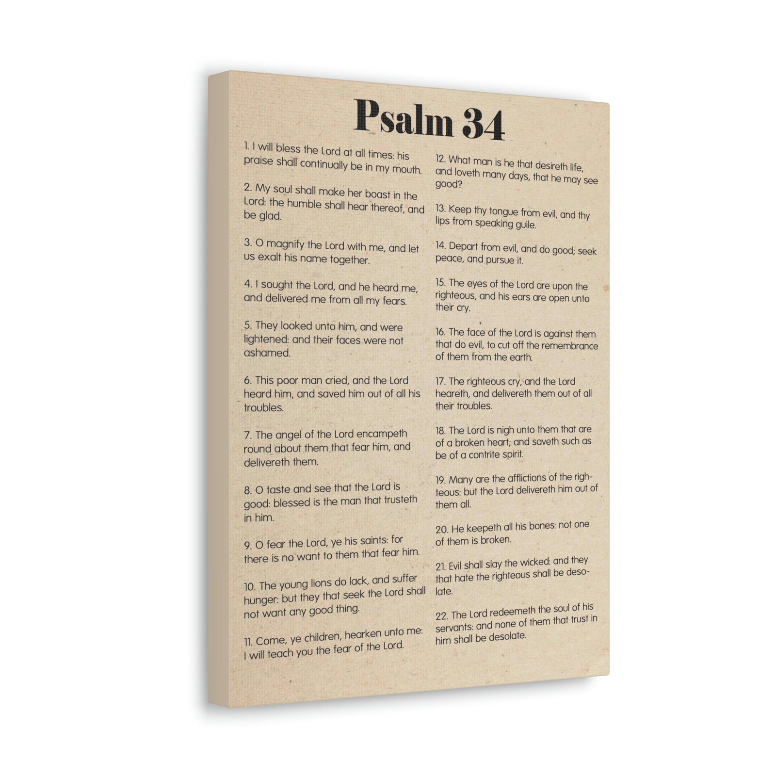 Scripture Walls Psalm 34 Brokenness to Wholeness Christian Wall Art Print Ready to Hang Unframed-Express Your Love Gifts