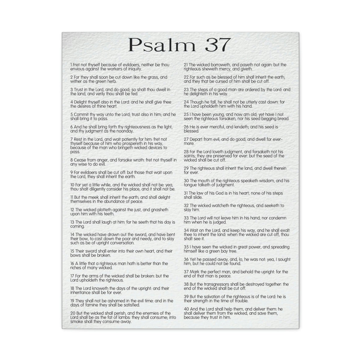 Scripture Walls Psalm 37 Delighting in His Righteousness Christian Wall Art Bible Verse Print Ready to Hang Unframed-Express Your Love Gifts