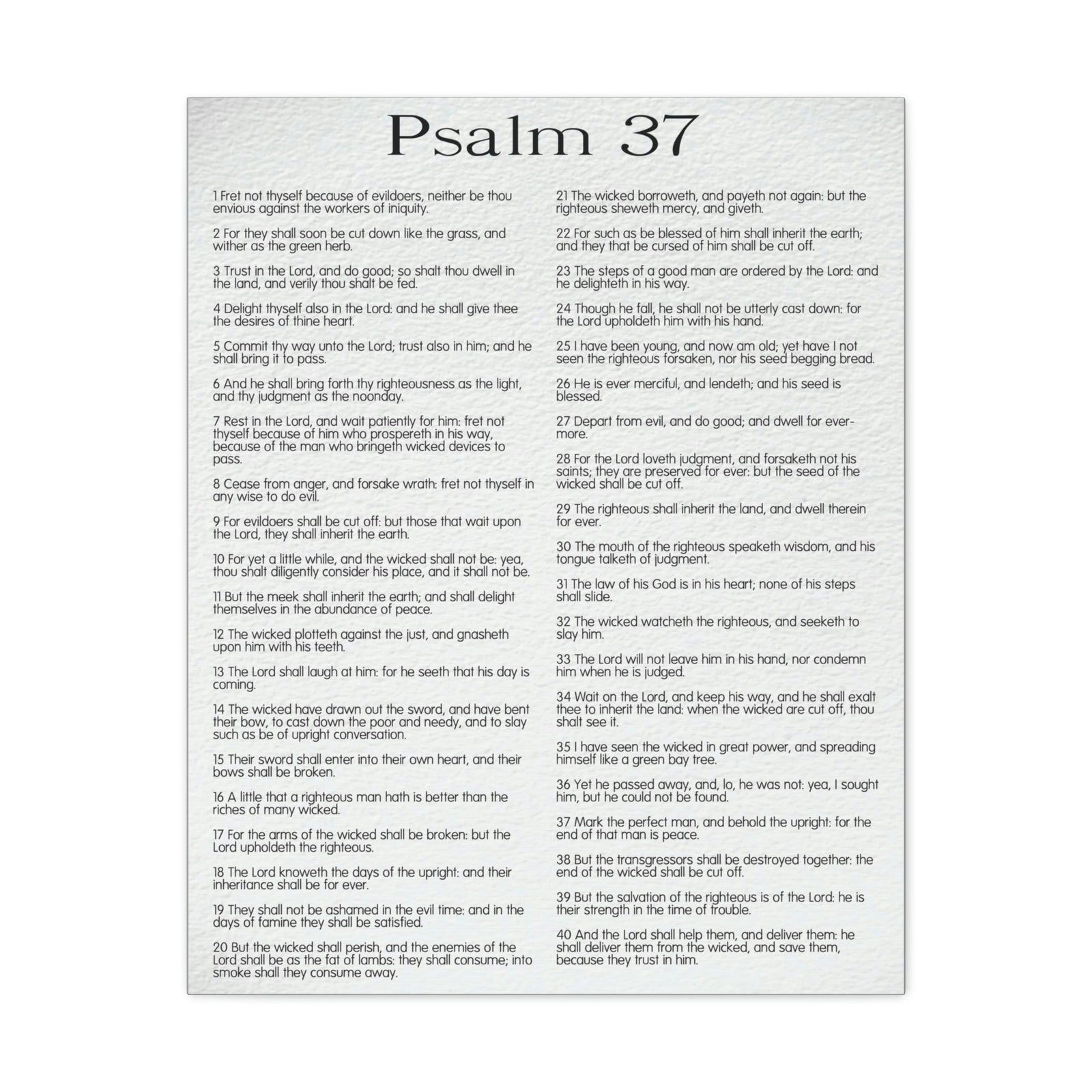 Scripture Walls Psalm 37 Delighting in His Righteousness Christian Wall Art Bible Verse Print Ready to Hang Unframed-Express Your Love Gifts