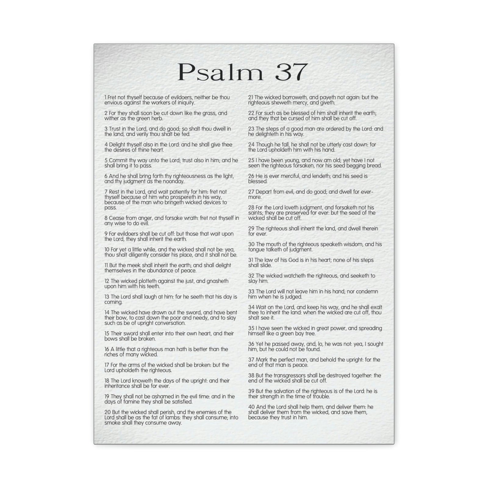 Scripture Walls Psalm 37 Delighting in His Righteousness Christian Wall Art Bible Verse Print Ready to Hang Unframed-Express Your Love Gifts