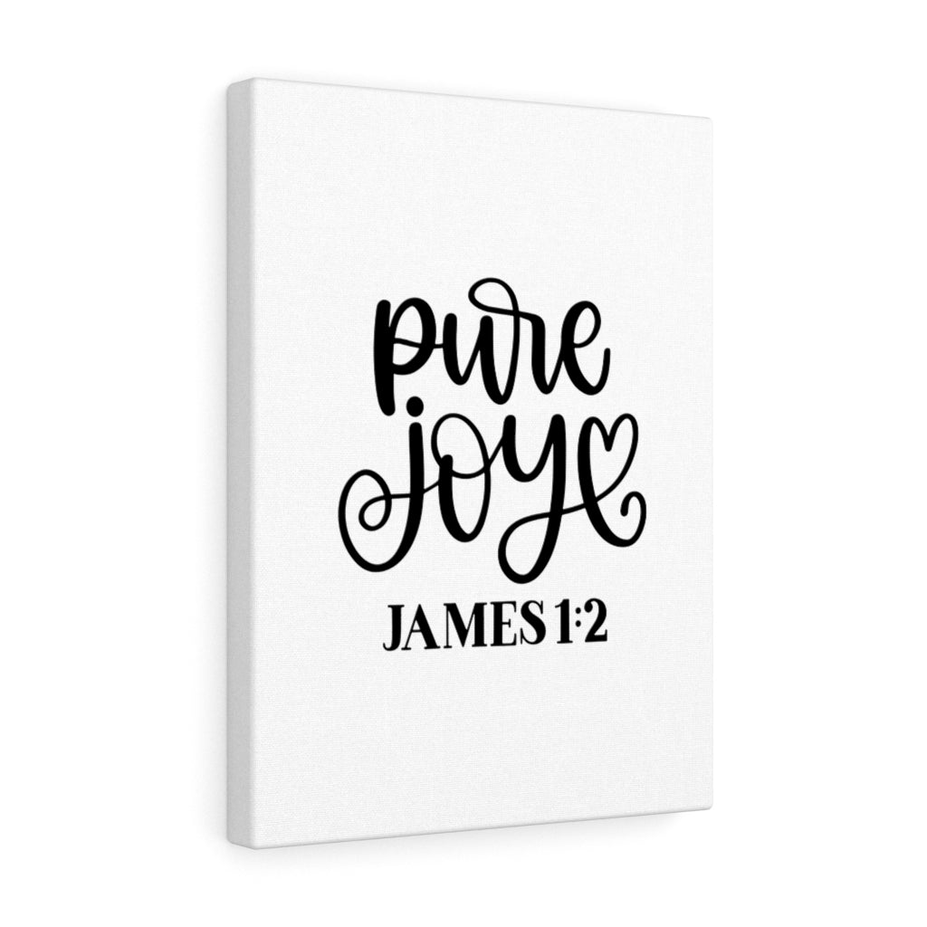 Scripture Walls Pure Joy James 1:2 Bible Verse Canvas Christian Wall Art Ready to Hang Unframed-Express Your Love Gifts