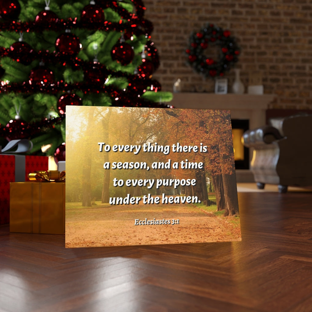 Scripture Walls Purpose Ecclesiastes 3:1 Bible Verse Canvas Christian Wall Art Ready to Hang Unframed-Express Your Love Gifts