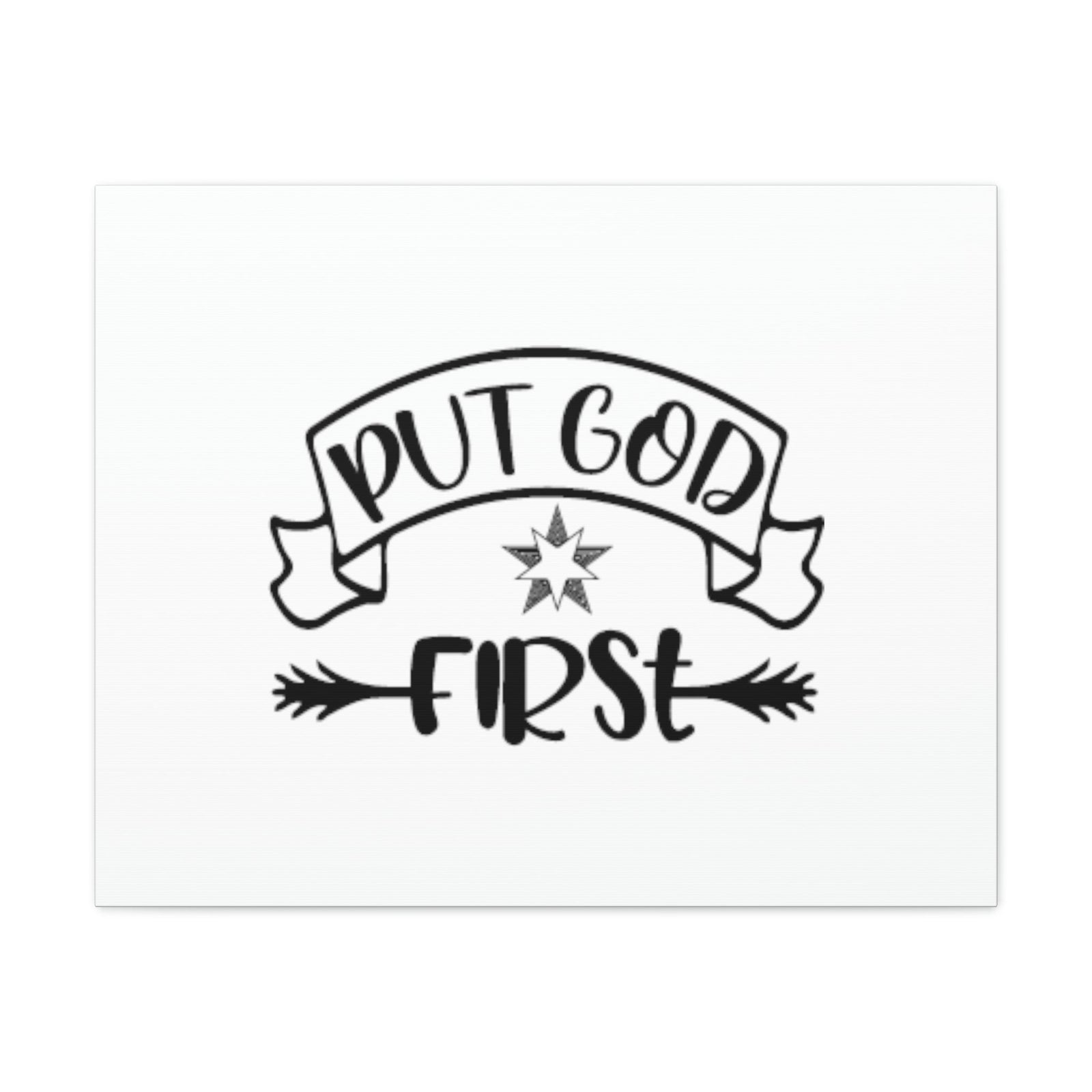 Scripture Walls Put God First Matthew 6:33 Christian Wall Art Bible Verse Print Ready to Hang Unframed-Express Your Love Gifts