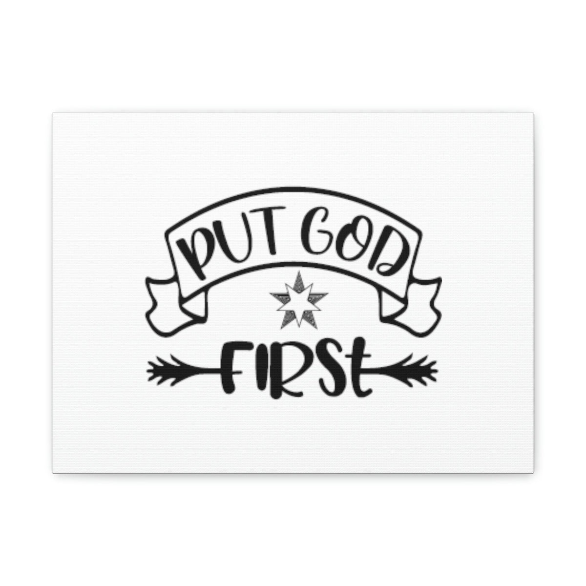 Scripture Walls Put God First Matthew 6:33 Christian Wall Art Bible Verse Print Ready to Hang Unframed-Express Your Love Gifts