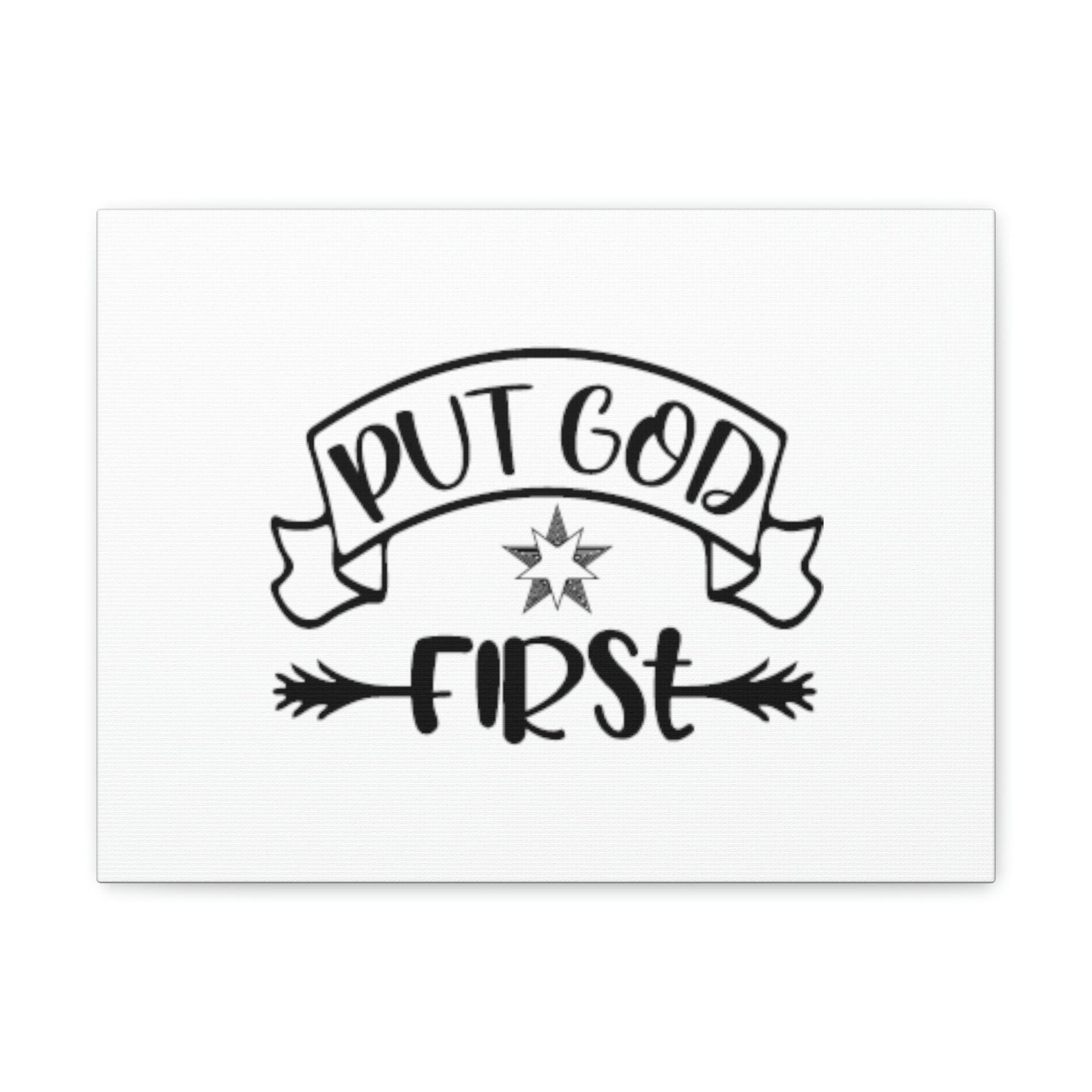 Scripture Walls Put God First Matthew 6:33 Christian Wall Art Bible Verse Print Ready to Hang Unframed-Express Your Love Gifts