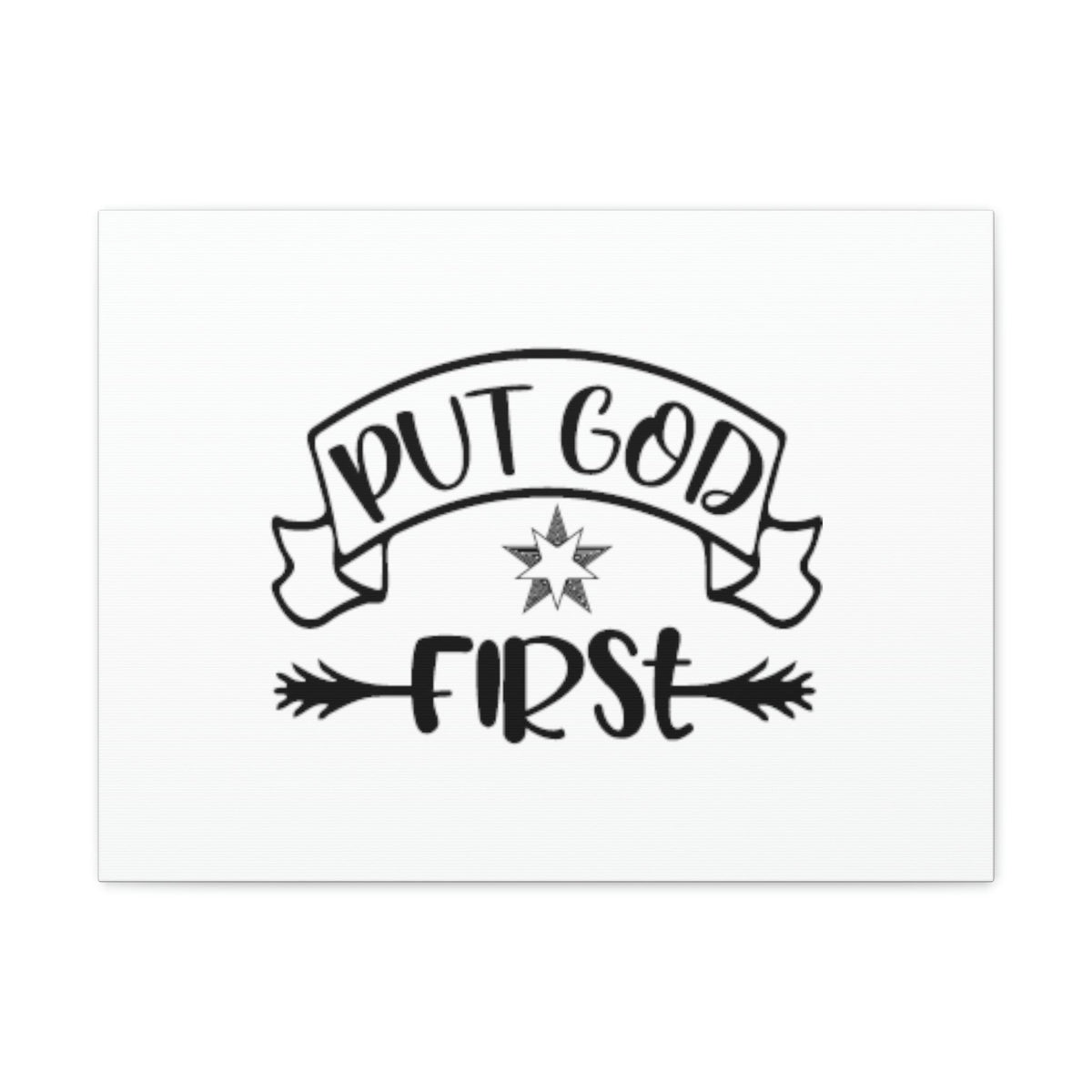 Scripture Walls Put God First Matthew 6:33 Christian Wall Art Bible Verse Print Ready to Hang Unframed-Express Your Love Gifts