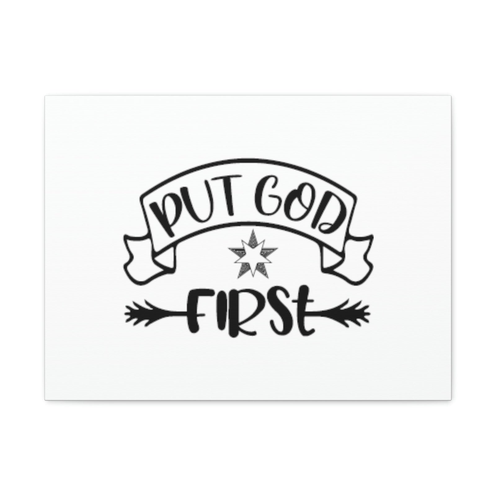 Scripture Walls Put God First Matthew 6:33 Christian Wall Art Bible Verse Print Ready to Hang Unframed-Express Your Love Gifts