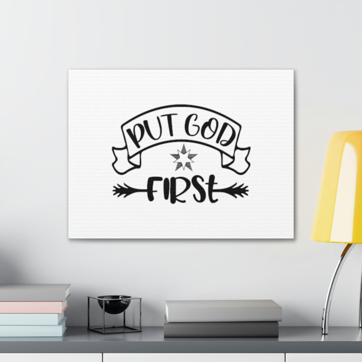 Scripture Walls Put God First Matthew 6:33 Christian Wall Art Bible Verse Print Ready to Hang Unframed-Express Your Love Gifts