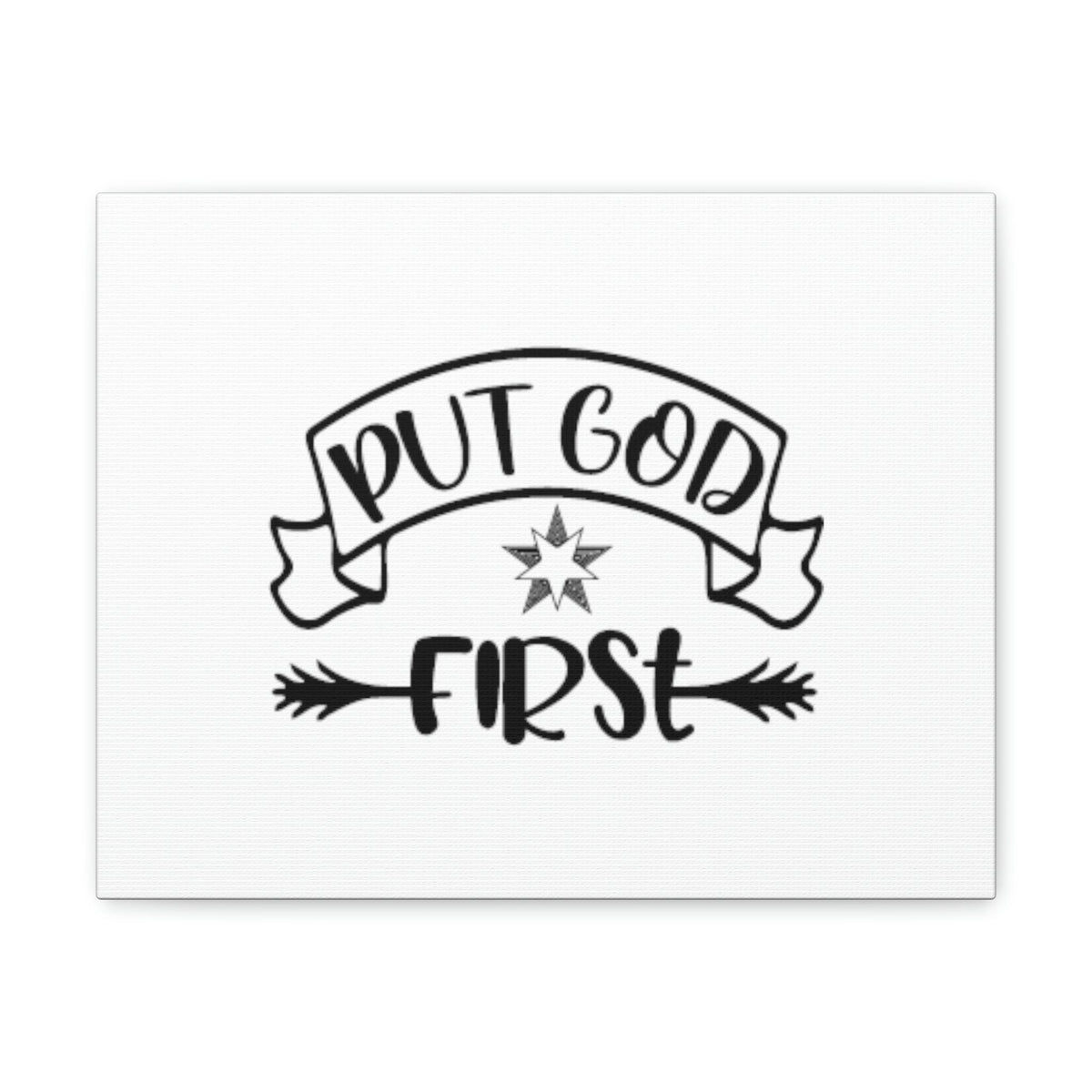 Scripture Walls Put God First Matthew 6:33 Christian Wall Art Bible Verse Print Ready to Hang Unframed-Express Your Love Gifts