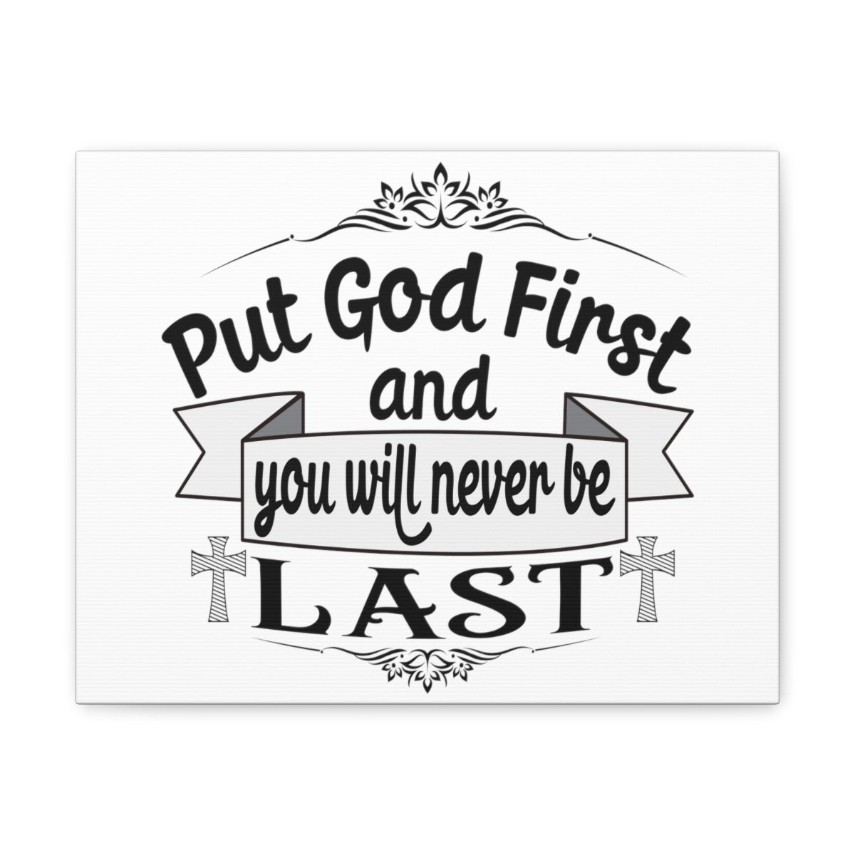 Scripture Walls Put God First Matthew 6:33 Christian Wall Art Print Ready to Hang Unframed-Express Your Love Gifts