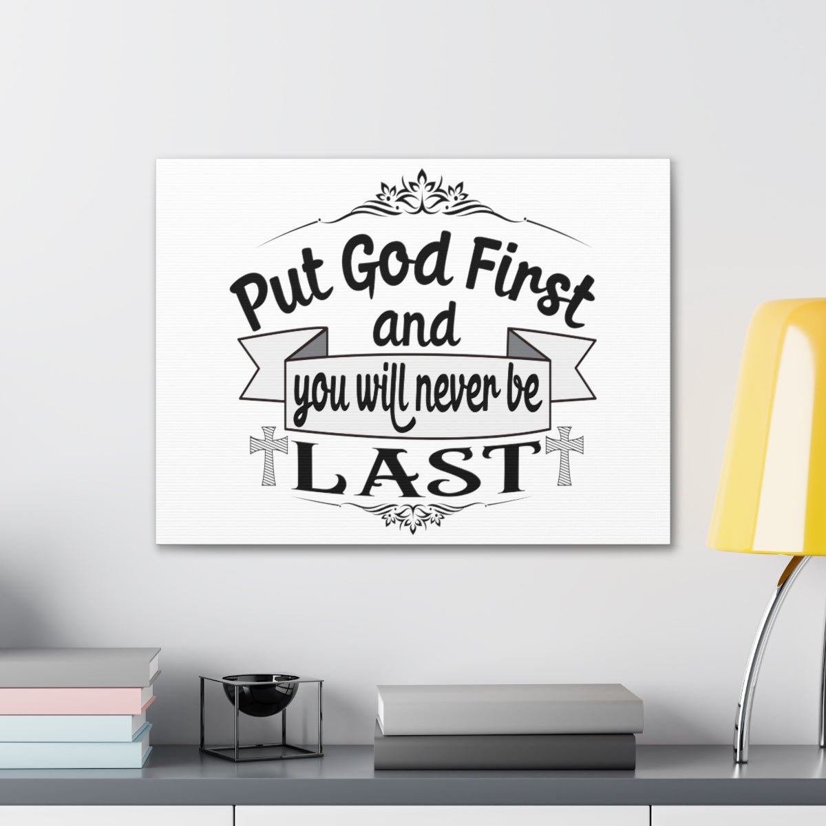 Scripture Walls Put God First Matthew 6:33 Christian Wall Art Print Ready to Hang Unframed-Express Your Love Gifts