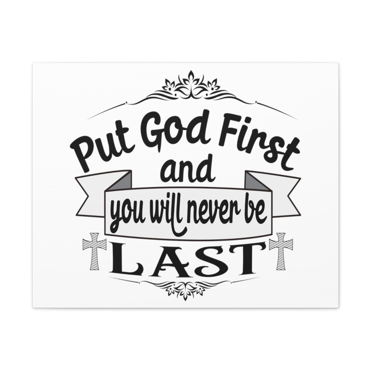 Scripture Walls Put God First Matthew 6:33 Christian Wall Art Print Ready to Hang Unframed-Express Your Love Gifts