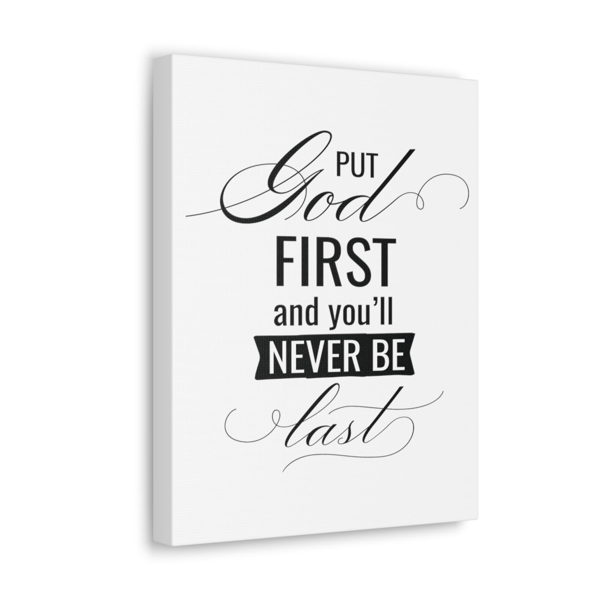 Scripture Walls Put God First Matthew 6:33 Simple Christian Wall Art Print Ready to Hang Unframed-Express Your Love Gifts