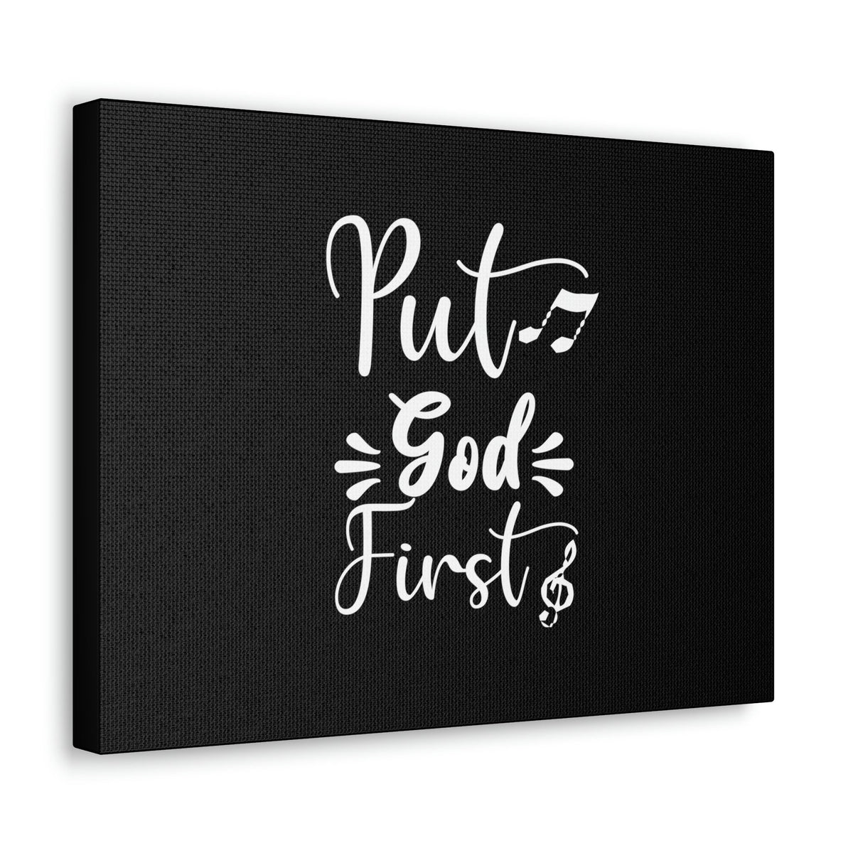 Scripture Walls Put God First Matthew 6:33 White Christian Wall Art Bible Verse Print Ready to Hang Unframed-Express Your Love Gifts