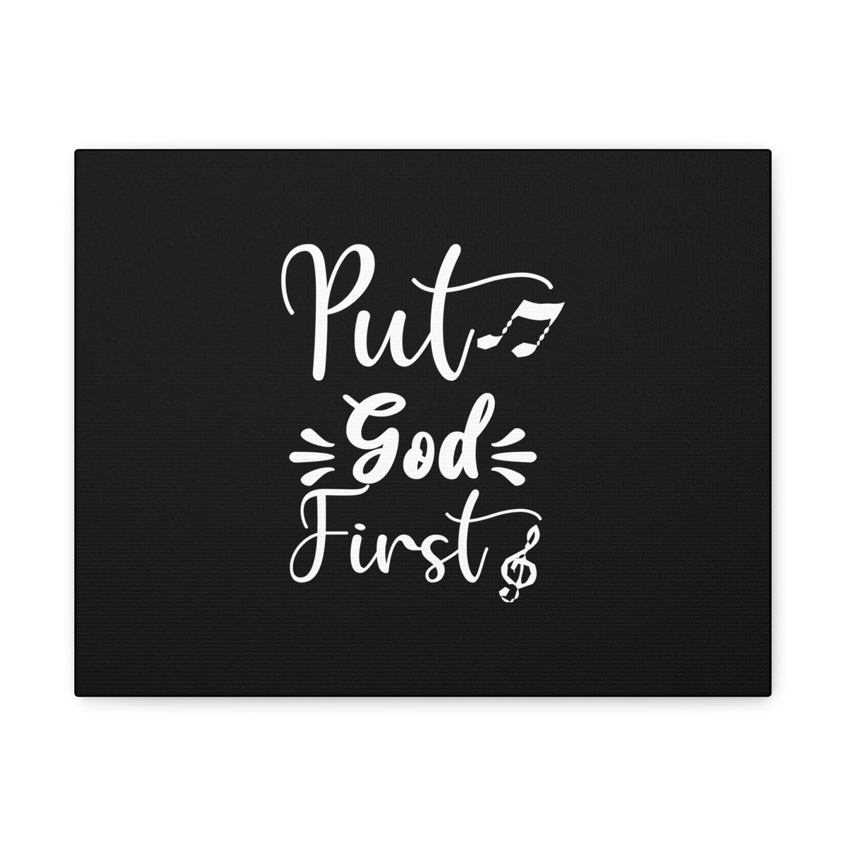 Scripture Walls Put God First Matthew 6:33 White Christian Wall Art Bible Verse Print Ready to Hang Unframed-Express Your Love Gifts