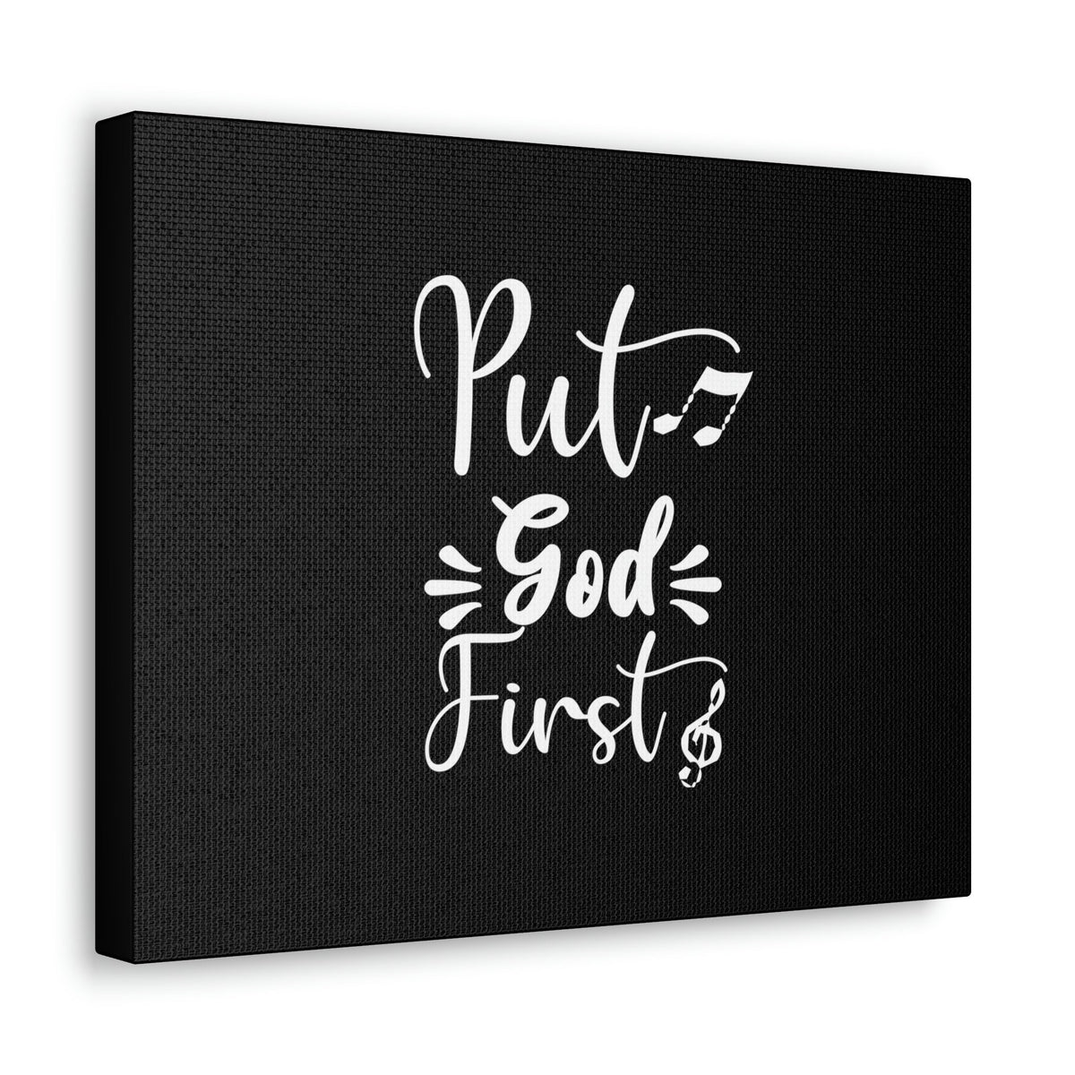 Scripture Walls Put God First Matthew 6:33 White Christian Wall Art Bible Verse Print Ready to Hang Unframed-Express Your Love Gifts